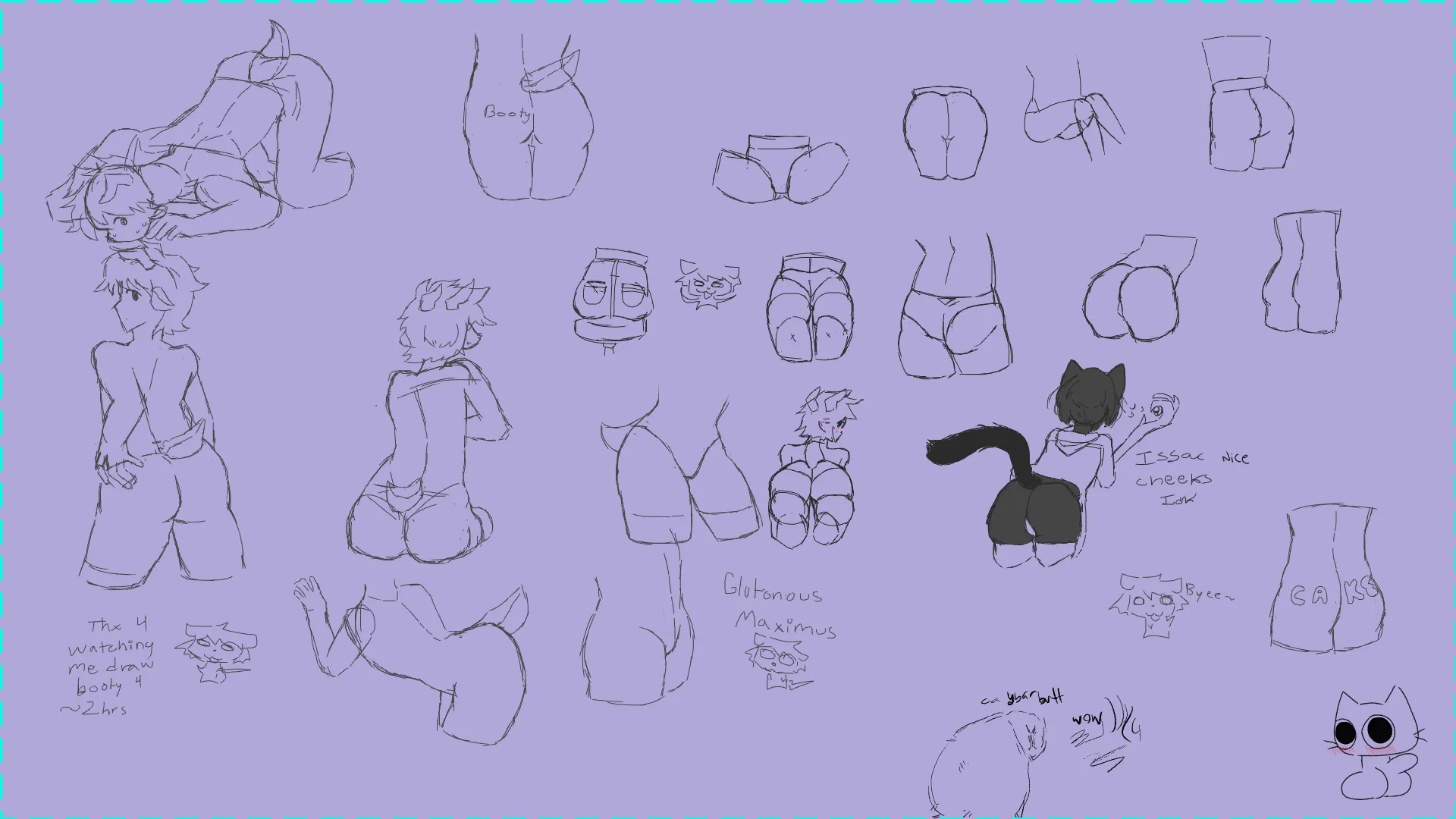 butts I just wanna draw butts